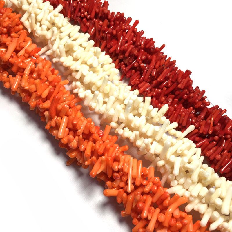Natural Stone coral beads for Jewelry Making  DIY -JW01551-Veeddydropshipping