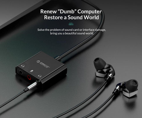 External Sound Card Audio Jack  Cable Adapter Volume-CO00173-Veeddydropshipping