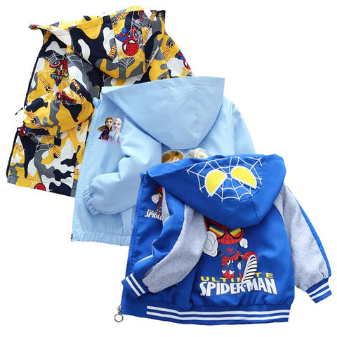 Spiderman Cardigan Jackets Girls Boys 2023 Spring Autumn Long Sleeve-TB01190-Veeddydropshipping