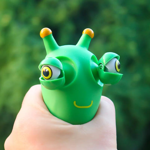Funny Eyeball Burst Squeeze Toy Green Eye Caterpillar Pinch-TB01521-Veeddydropshipping