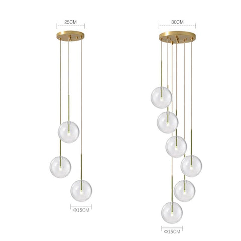 Modern Luxury Glass Ball Chandelier Lighting-TI00399-Veeddydropshipping