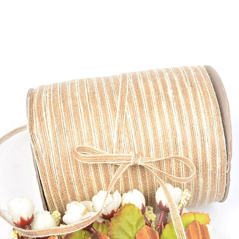 Rope Burlap Hessian Ribbon with Lace-HA00100-Veeddydropshipping