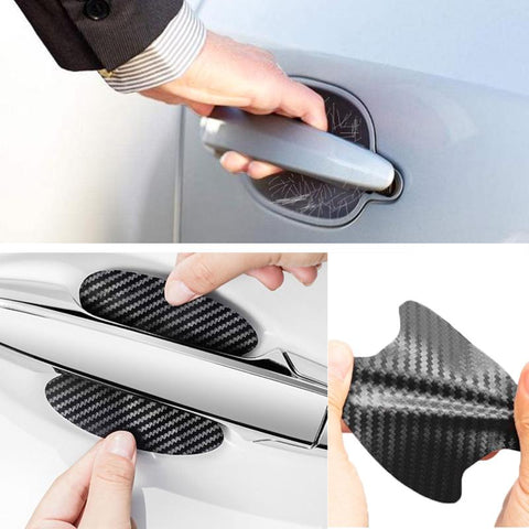 6Color 4Pcs Car Door Sticker Carbon Fiber Scratches Resistant Cover-AM00091-Veeddydropshipping
