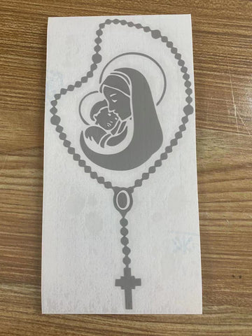 Mother Mary Car Stickers Vinyl Sticker Religion Church Faith-AM00810-Veeddydropshipping