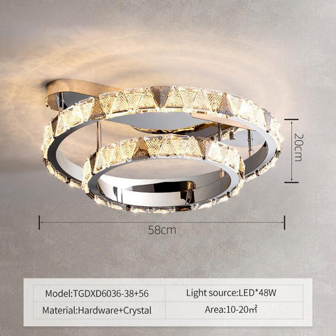 Modern Luxury LED Ceiling Lights Crystal-TI00267-Veeddydropshipping