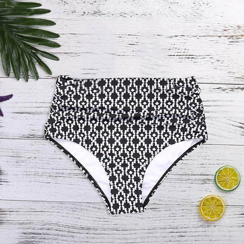 Bikini 2023 Women High Waisted Bikini Swim Pants Shorts Bottom Swimsuit Swimwear -OS00286-Veeddydropshipping
