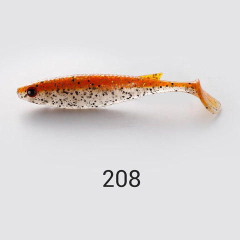 4Pcs Soft Lure Paddle Tail Shad 10cm 8g PVC Wobbler Swimbait Jig Head Artificial -OS00528-Veeddydropshipping