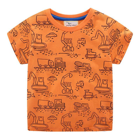 Summer Boys Cartoon T-Shirts Baby Cotton Clothes-Veeddydropshipping