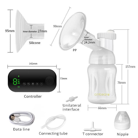 Dual-frequency dual-mode Bluetooth electric breast pump nine gear-TB00686-Veeddydropshipping