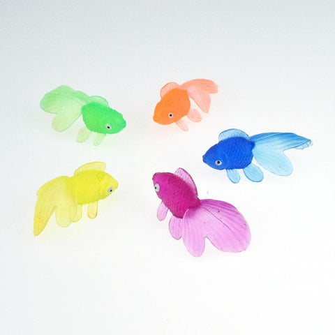 10pcs/set Kids Soft Rubber Gold Fish Baby Bath Toys for Children Simulation-TB00546-Veeddydropshipping