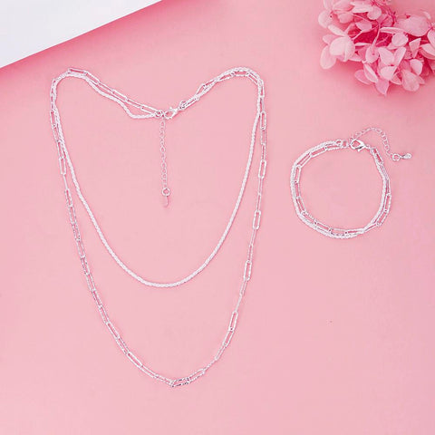 925 Sterling silver Beautiful bracelets necklaces  -JW00208-Veeddydropshipping