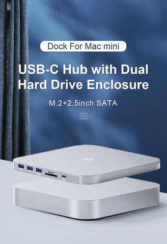 USB C Hub with HDD Enclosure docking statio-CO00060-Veeddydropshipping