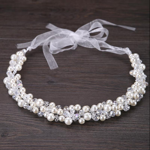 Headbands Rhinestone Beaded Head Piece Head Hair Jewelry -JW00548-Veeddydropshipping