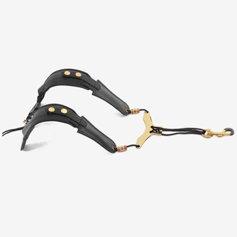 Adjustable Sax Black Double Shoulder Strap Harness Sax Musical-OS01540-Veeddydropshipping