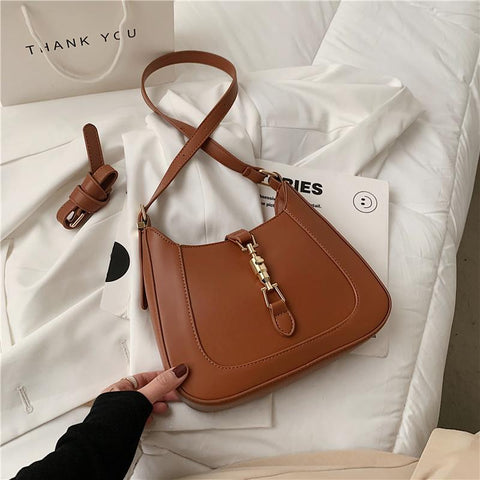 Side Bags For Women 2023 Trend Luxury Designer PU Leather Crescent-BS00107-Veeddydropshipping