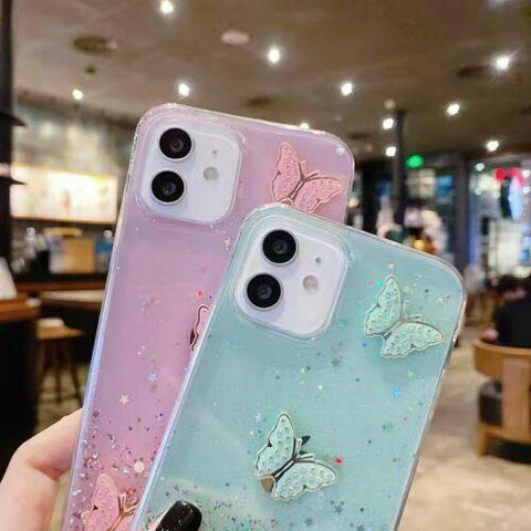 Glitter Powder Shockproof Case For iPhone 11/12/12Pro/13/13 Pro/13 Pro Max Cover-PA00161-Veeddydropshipping