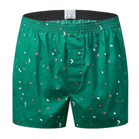Shorts Casual Cotton Sleep Underpants High Quality Brands Plaid Loose-MF01612-Veeddydropshipping
