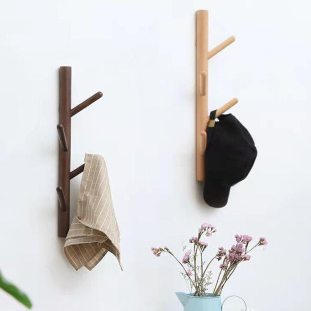 Wooden 4 Hooks Nordic Creative Wall Home Decor-HA01553-Veeddydropshipping