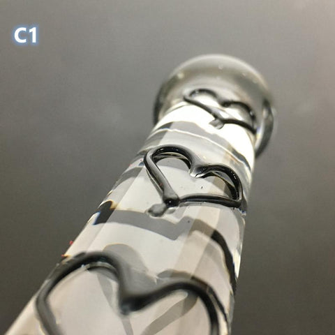Crystal Dildo Real Leather Flogger Glass Penis Whip Sex Whip G-spot Anal -BH01317-Veeddydropshipping