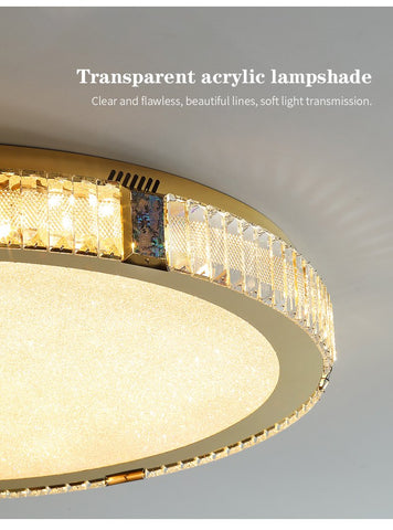 Round Ceiling Lights Crystal Led Lamp-TI00276-Veeddydropshipping