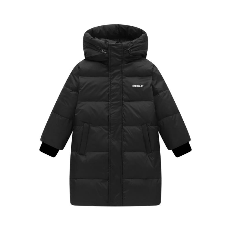 Children Long Coat Hooded Jacket Winter Boys-Veeddydropshipping