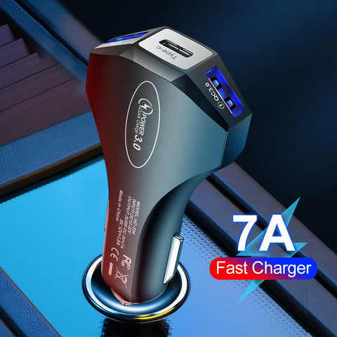 3 Ports USB Car Charger Quick Charge 3.0-PA01153-Veeddydropshipping