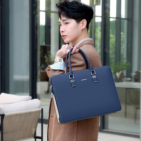 Briefcase Bag 14-Inch Laptop Bag Handbag Large Capacity-BS00454-Veeddydropshipping