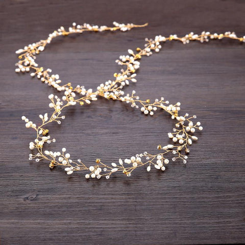 Hairbands Crystal Engagement Hair Accessories For Bride  -JW00467-Veeddydropshipping