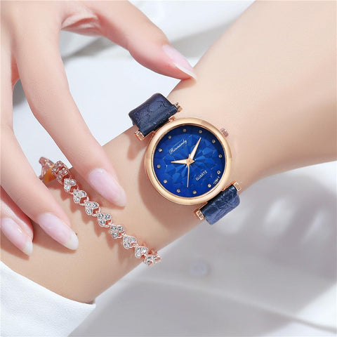 Luxury  Watch Rhombus flowers Women Quartz Watches-JW01076-Veeddydropshipping