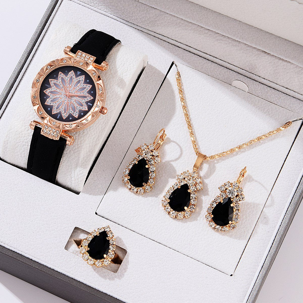 5pcs Set Watches Women Leather Watch Simple Casual -JW00884-Veeddydropshipping