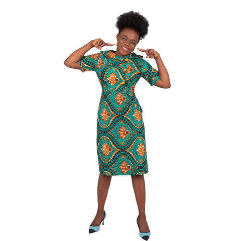 African Print Dresses For Women-WF01506-Veeddydropshipping