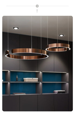 Modern C Ring Led Pendant Lamp Dimmable-TI00317-Veeddydropshipping
