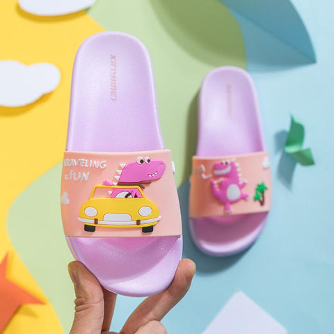 Top Quality Cute Kids Slippers Dinosaur Baby Home Slippers-TB00150-Veeddydropshipping