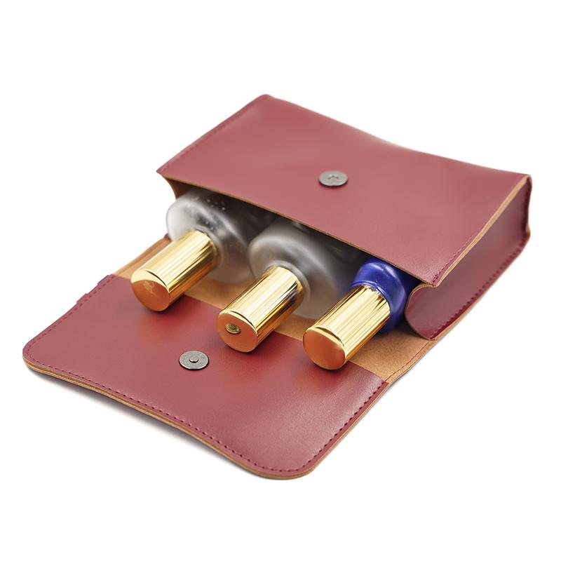 Leather Makeup Pouch Women Waterproof Bathroom Washbag-BS00541-Veeddydropshipping