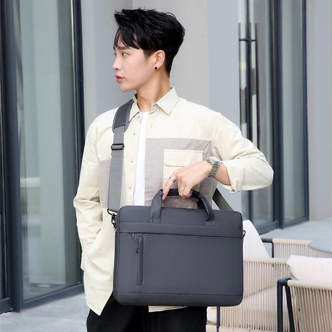 Men Handbags Waterproof Large Capacity Briefcase Shoulder Strap-BS00436-Veeddydropshipping