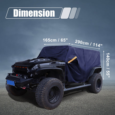 Wrangler JK JL Hardtop 2 Door 2007-2021 Outdoor Windproof-AM00839-Veeddydropshipping