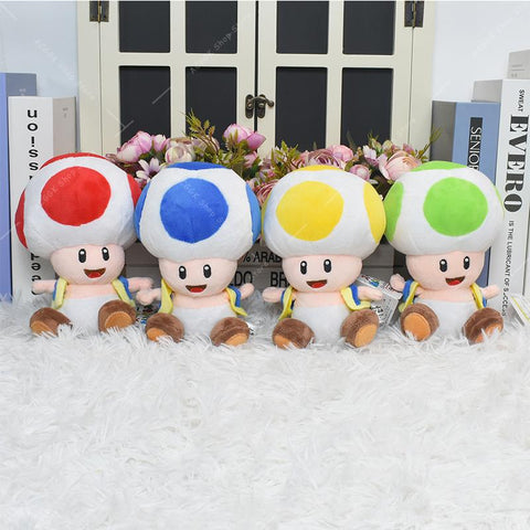 15 Styles Super Bros Plush Toy Cute Cartoon Princess Mushroom Bomb-TB01558-Veeddydropshipping