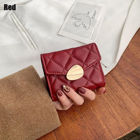 Credit Card/ID Holders Cute Girl Short Fashion PU Leather-BS00656-Veeddydropshipping