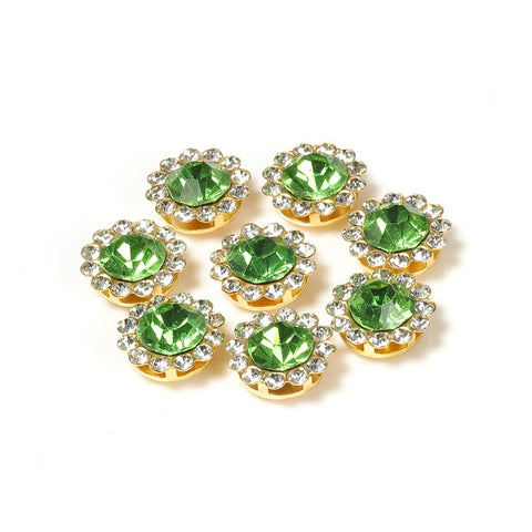 50pcs Rhinestone Bezel Patch Beads Crystal for Diy Jewelry Making -JW01550-Veeddydropshipping