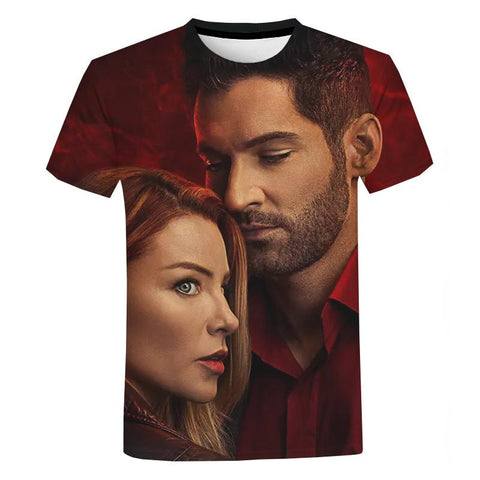 Shirt TV Show Lucifer Oversize T Shirt Hombre-MF00155-Veeddydropshipping