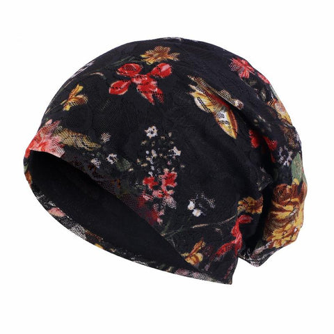 Satin Lined Night Unisex Sleep Cap Hair Care Bonnet-MF00954-Veeddydropshipping