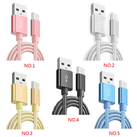 2 Meters Nylon Braided Data Cable Replacement for Android Data Line Charging-PA00401-Veeddydropshipping