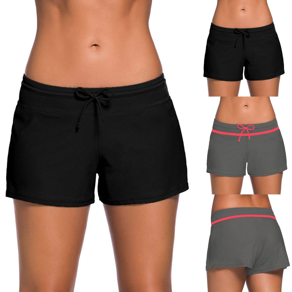 Swim Trunks Swimwear Women Tankini High Waist Bikini Swimming Bottom Swim -OS00234-Veeddydropshipping
