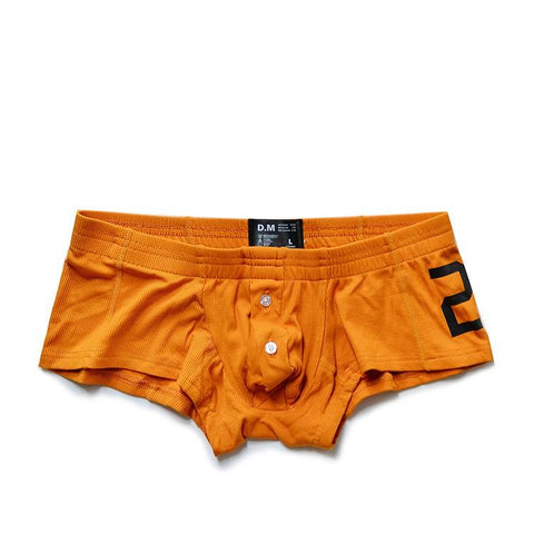 Waist BoyShorts Button Letter 20 Gay Sexy Briefs Penis Pouch Wear Fashion-MF01614-Veeddydropshipping