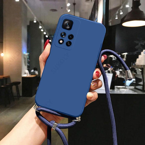 Liquid Silicone Lanyard Case For Xiaomi X3 F3 M3 M4 Pro 5G Mi 10T 11T-PA00320-Veeddydropshipping