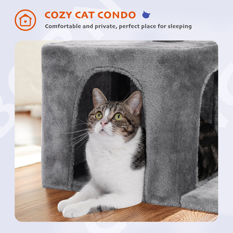 Cat Tree Small Cat Tower Cat Condo-HA01421-Veeddydropshipping