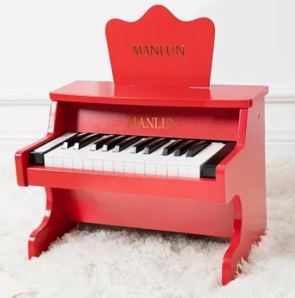 Shining Newborn Photography Props Children&#39;s Piano Toy Wooden-TB00765-Veeddydropshipping