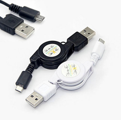 75CM Flexible Retractable Micro USB A to USB 2.0 B Male Cable Micro USB Data -CE00186-Veeddydropshipping