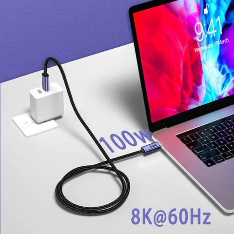 HD Video 8K Monitor Casting USB4.0 Type C Cable Full Function -CE01185-Veeddydropshipping
