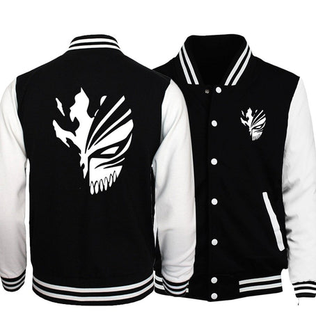 Anime B-Bleach Kurosaki Ichigo Baseball Jackets hoody coats-MF01096-Veeddydropshipping